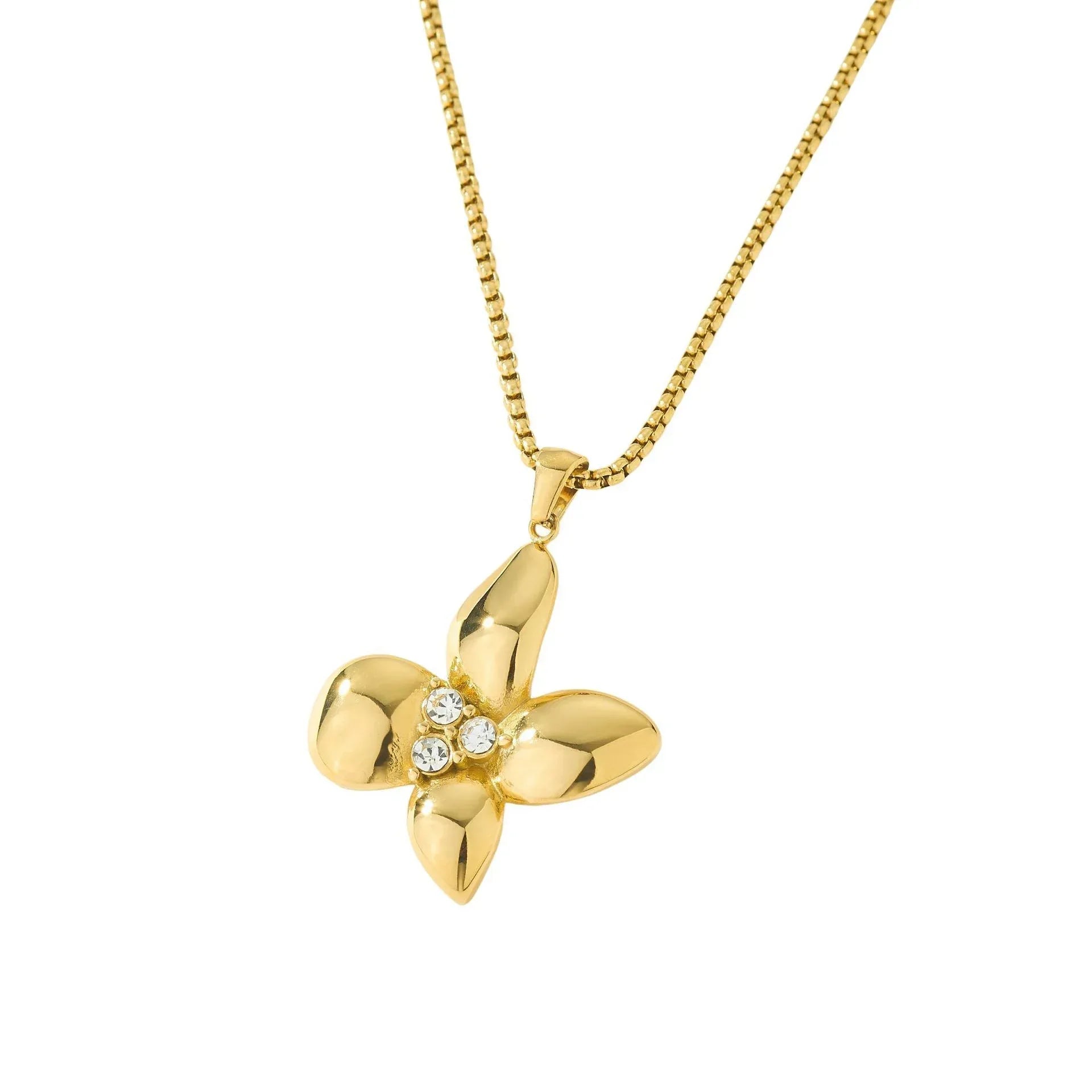 Ornament Stainless Steel Necklace - Viexta