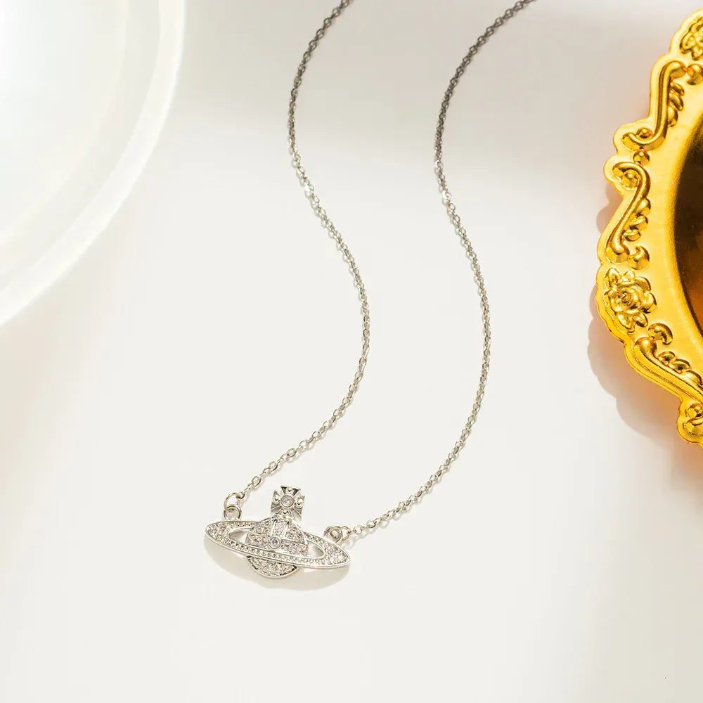 Titanium Steel Women's Zircon Clavicle Chain - Viexta