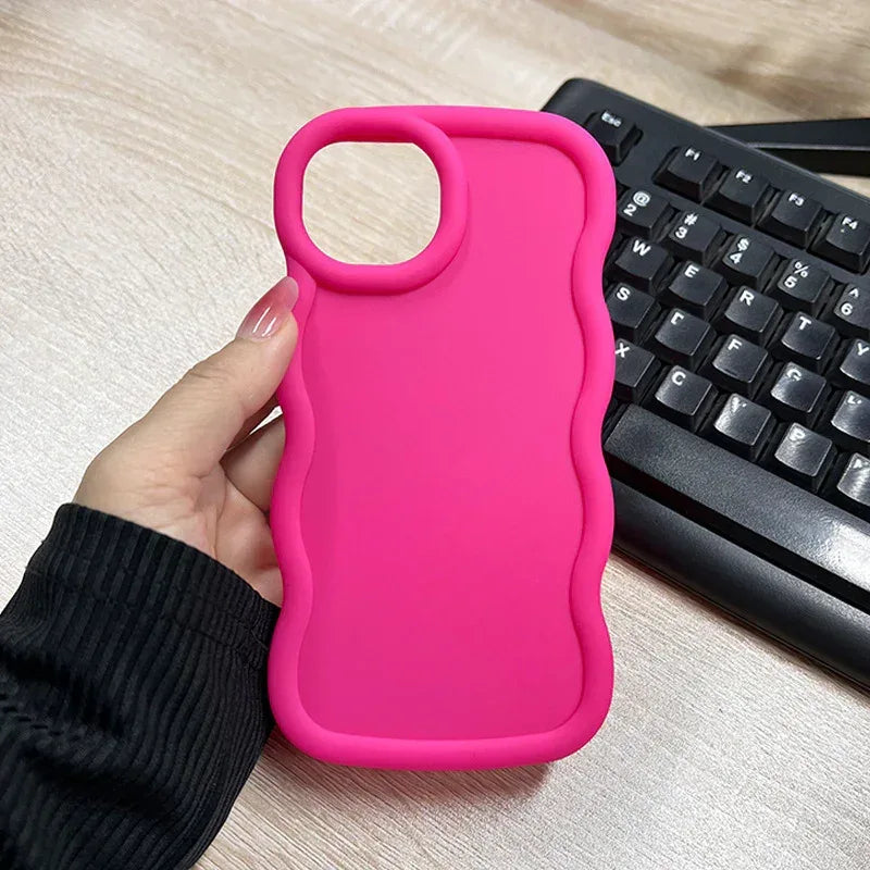 macaron-big-wave-silicone-case - Viexta