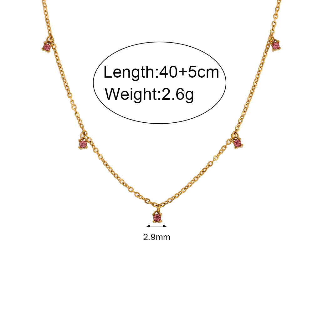 Zircon Clavicle Chain