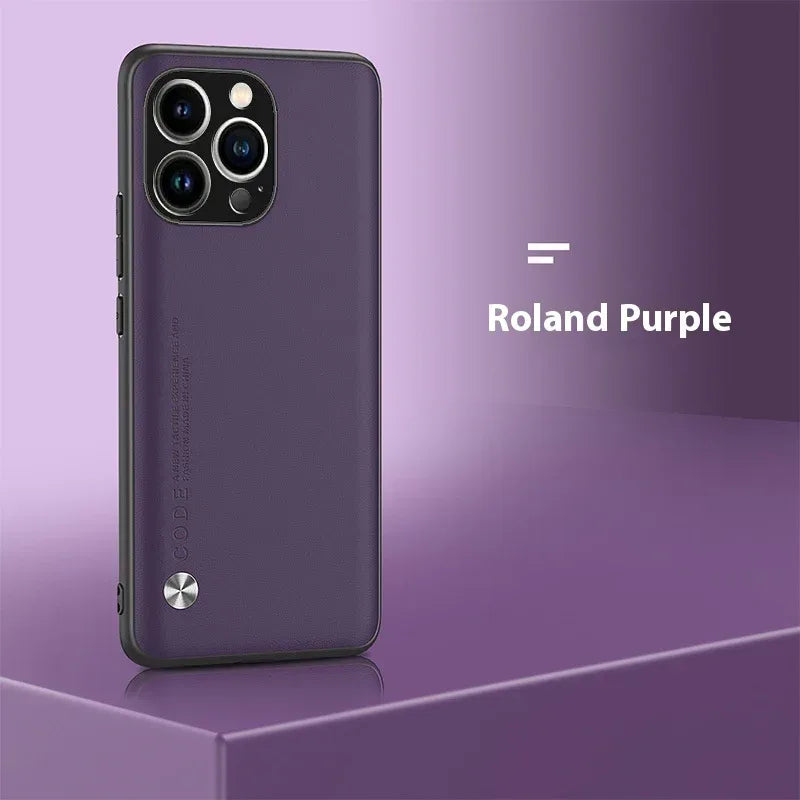 Plain Leather iPhone Cover - Viexta