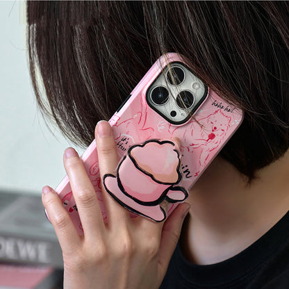 Fashion Cute Cat Print iPhone Case