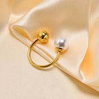 pearl-stainless-steel-adjustable-ring - Viexta