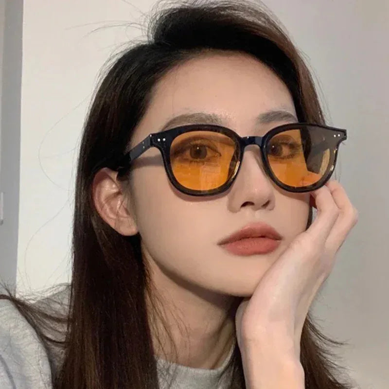 Personalized Vintage Round Frame Sunglasses - Viexta
