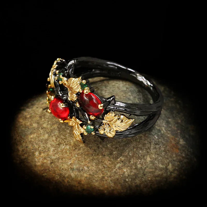 Flower Angel Two-Tone Ring