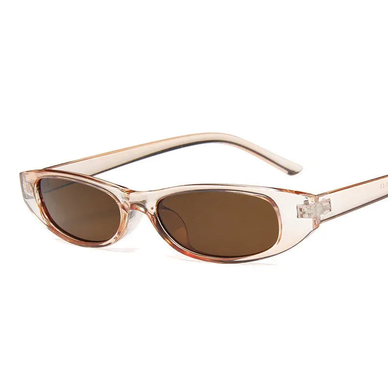 Trendy Cat Eye Metal Hinged Glasses - Viexta