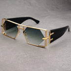 Hollow Big Square Rim Sunglasses - Viexta