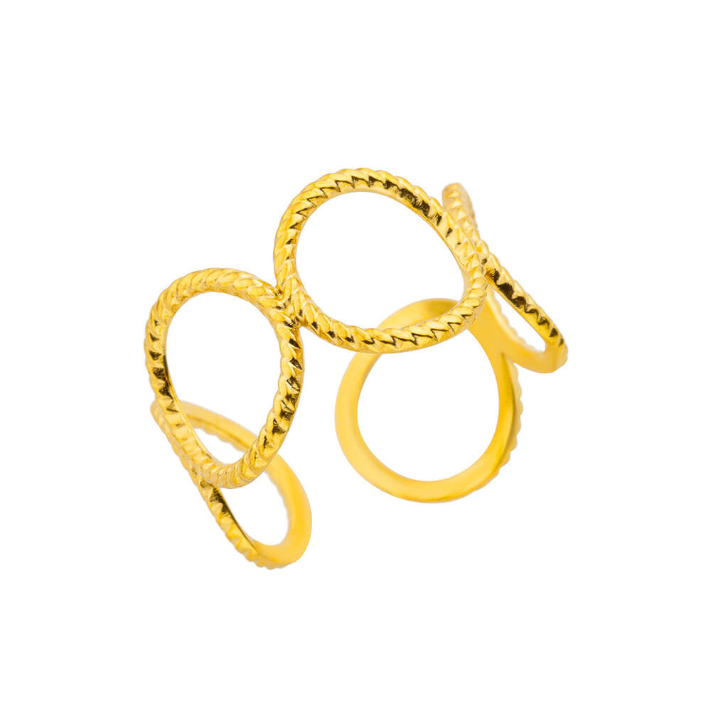 Stainless Steel Pearl Ring