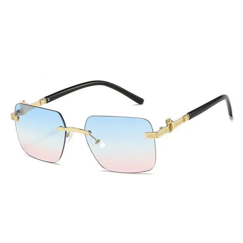 frameless-trimming-leopard-snake-sunglasses - Viexta
