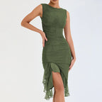 Summer Slim Skinny Sleeveless Dress - Viexta