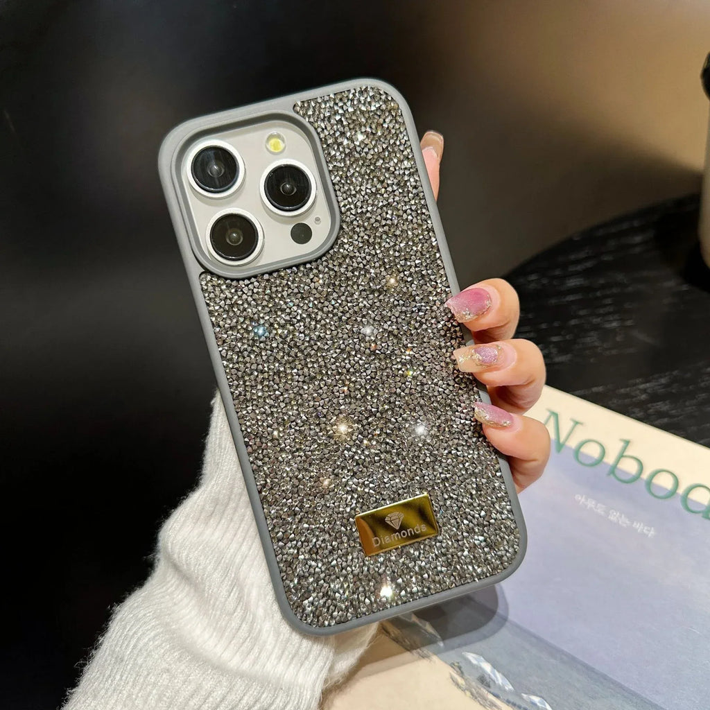 Luxury Rhinestone iPhone Shell Full Diamond Protective Cover - Viexta