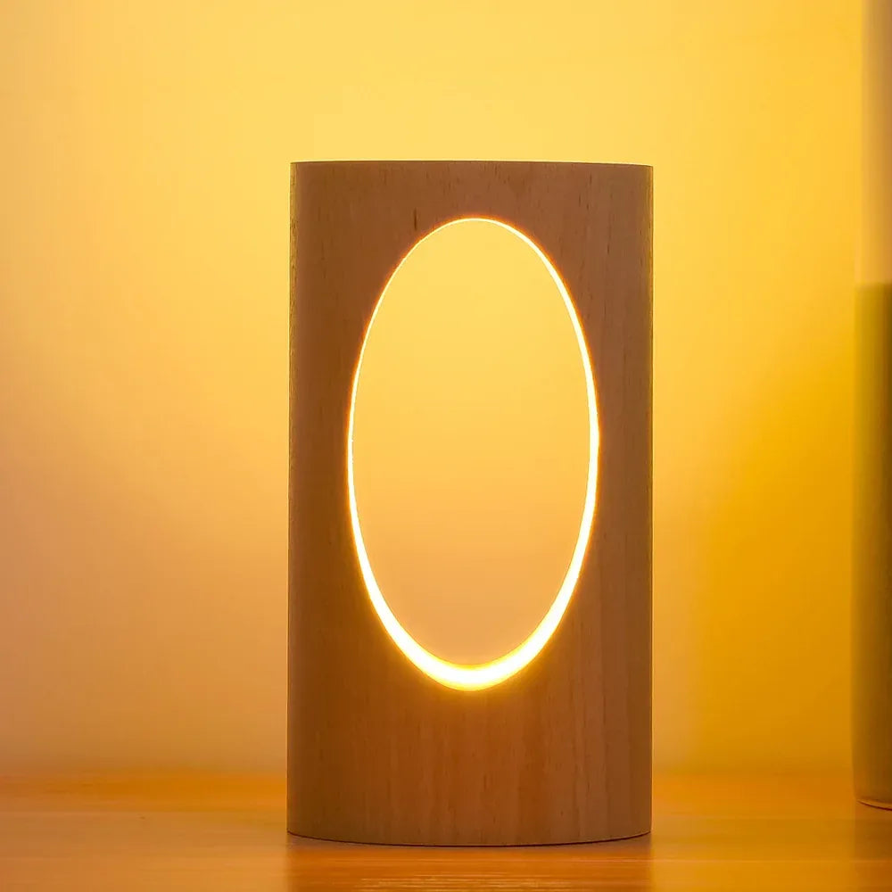 Solid wood LED reading lamp - Viexta