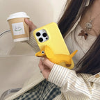 three-dimensional-leather-sausage-dog-iphone-case - Viexta