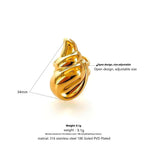 RETRO Geometric Irregular Opening Women's Ring - Viexta