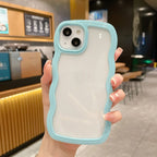 Candy-colored Border Two-in-one Wave iPhone Case - Viexta