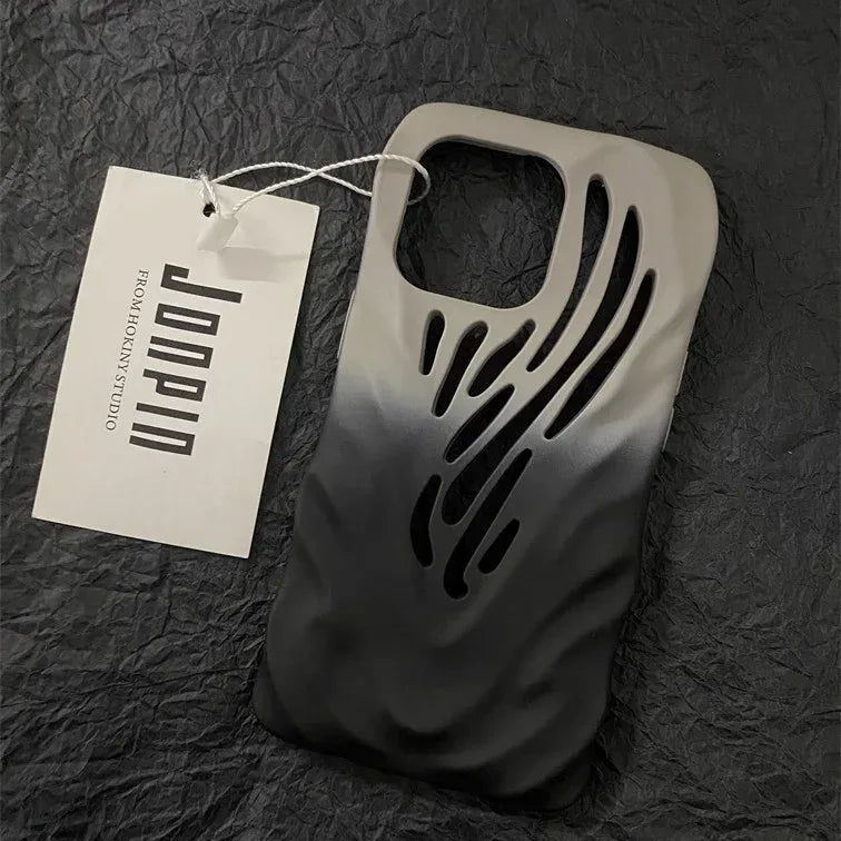 Titanium Gray Wind Hollowed iPhone Cases - Viexta