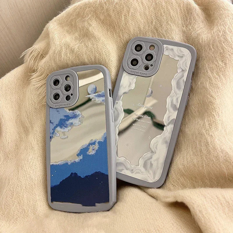 Dream Mirror Cloud Silicone iPhone Case - Viexta