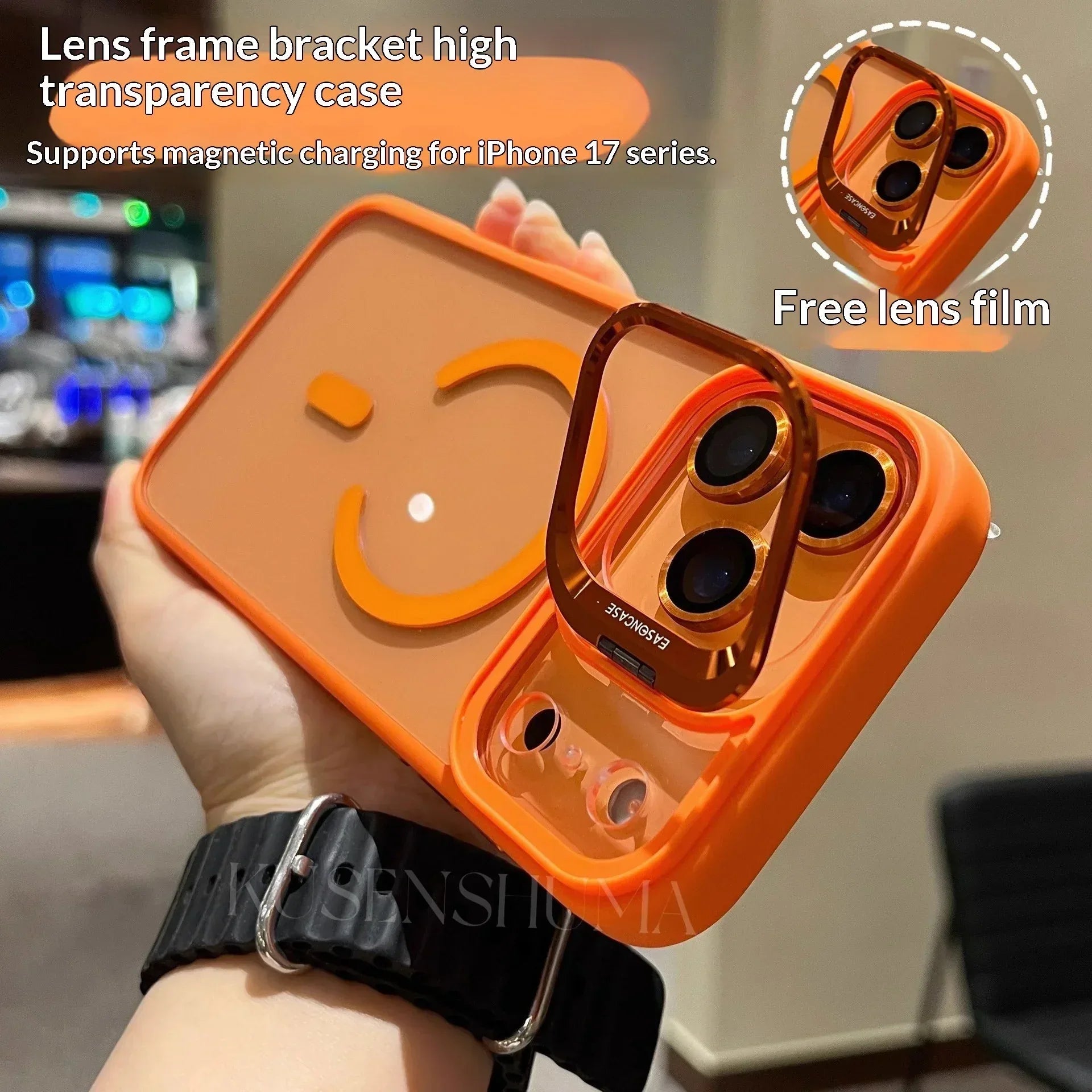 Built-in Lens Protector iPhone Case - Viexta
