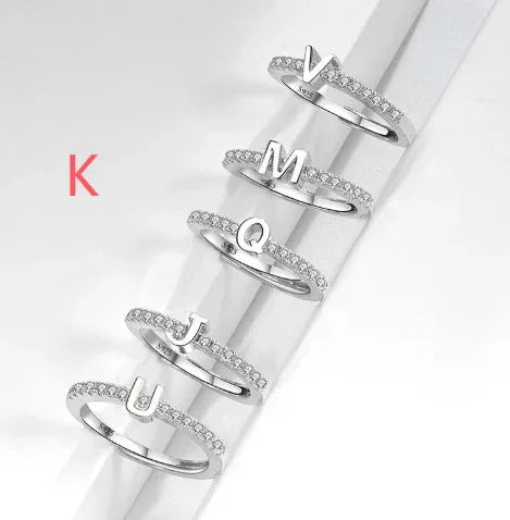 s925-sterling-silver-micro-inlaid-letters-ring - Viexta
