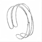 Semi-Circular Hollow C-Shape Bangle