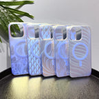 Laser Gradient Drop-resistant Frosted Magnetic iPhone Case - Viexta