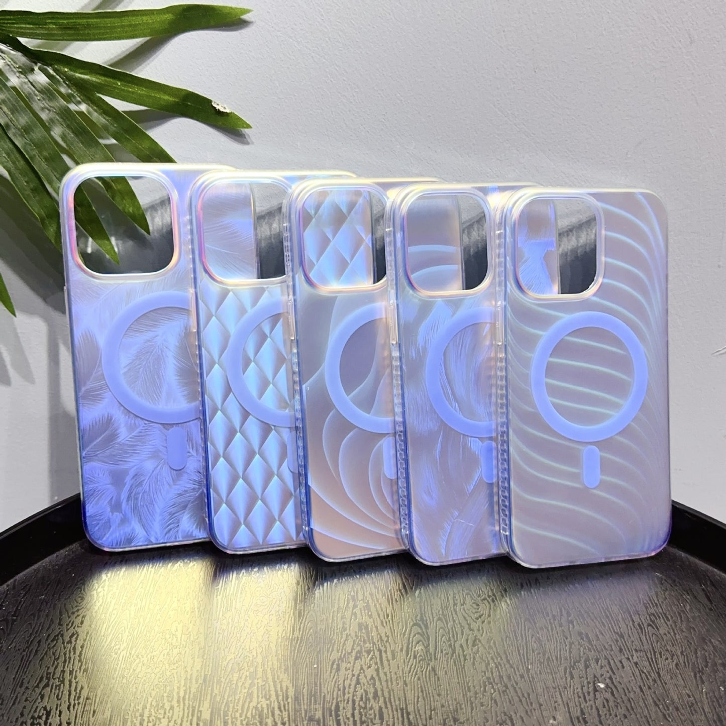 Laser Gradient Drop-resistant Frosted Magnetic iPhone Case