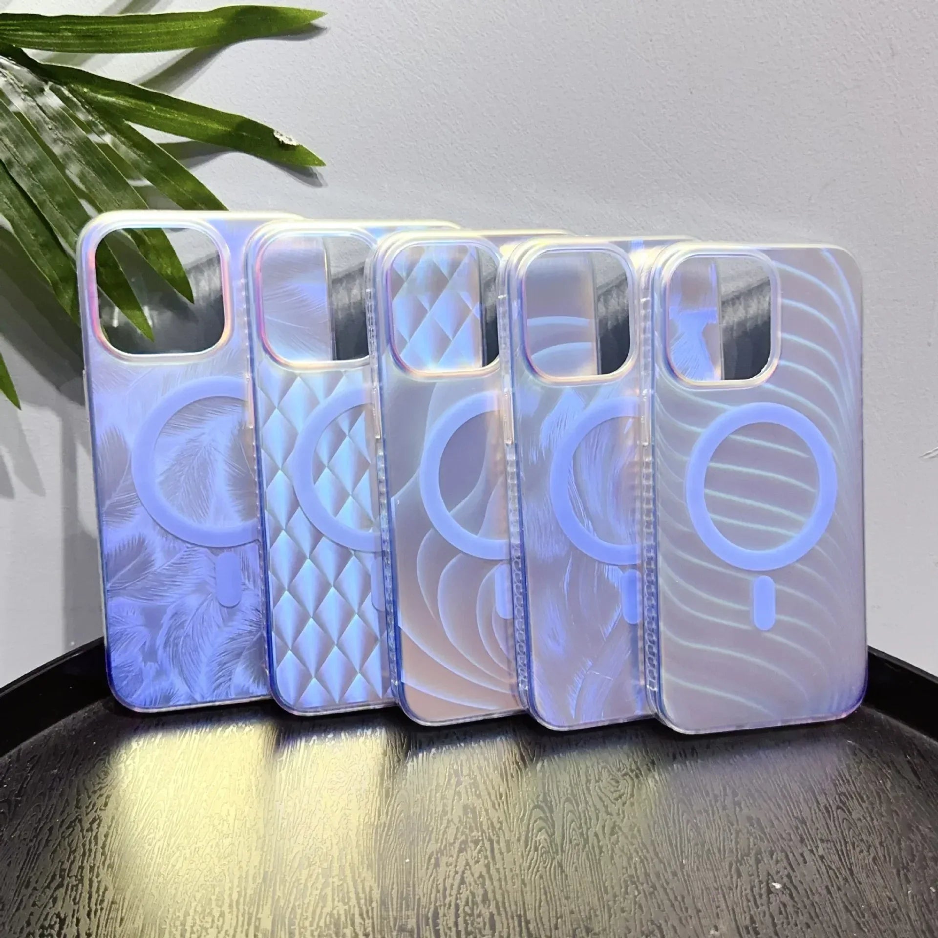 Laser Gradient Drop-resistant Frosted Magnetic iPhone Case - Viexta