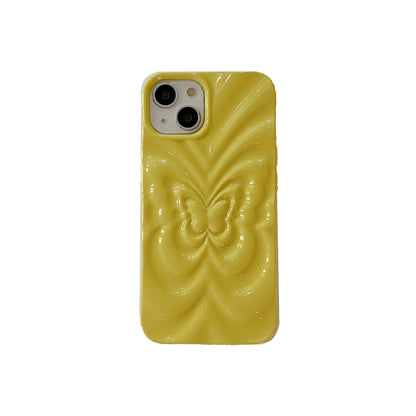 Solid Color Three-dimensional Butterfly Phone Case