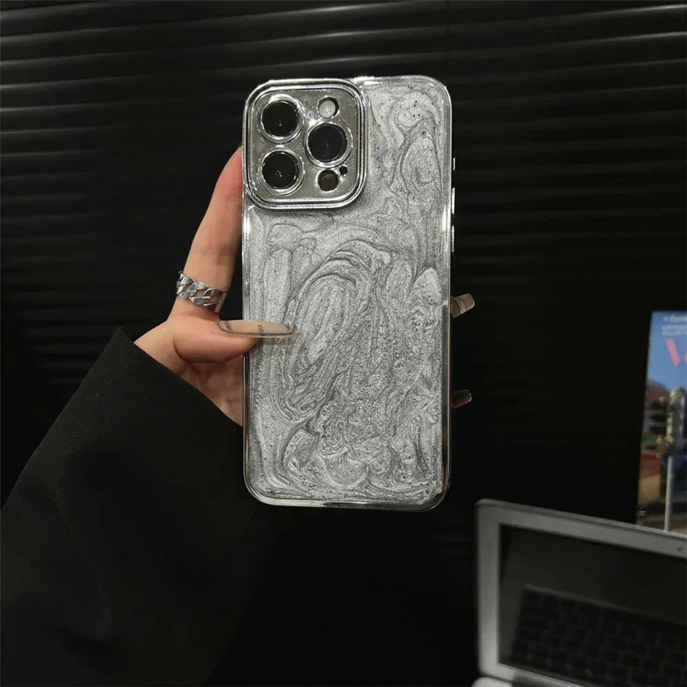 Cement Gray Mirror iPhone Case - Viexta