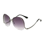 Frameless Curved-leg Sunglasses Decorative Glasses - Viexta
