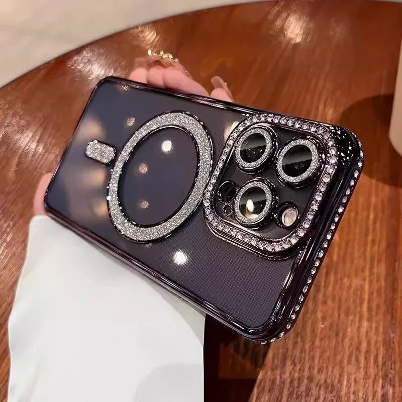 Edge Drill Magnetic Transparent iPhone Case - Viexta