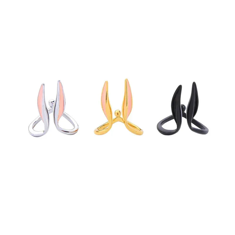enamel-drop-oil-girl-heart-rabbit-ear-ring - Viexta