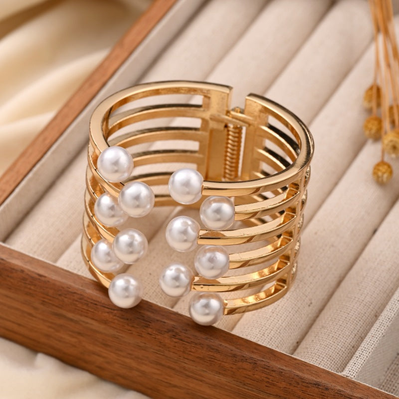 Symmetrical Pearl Bracelet For Women