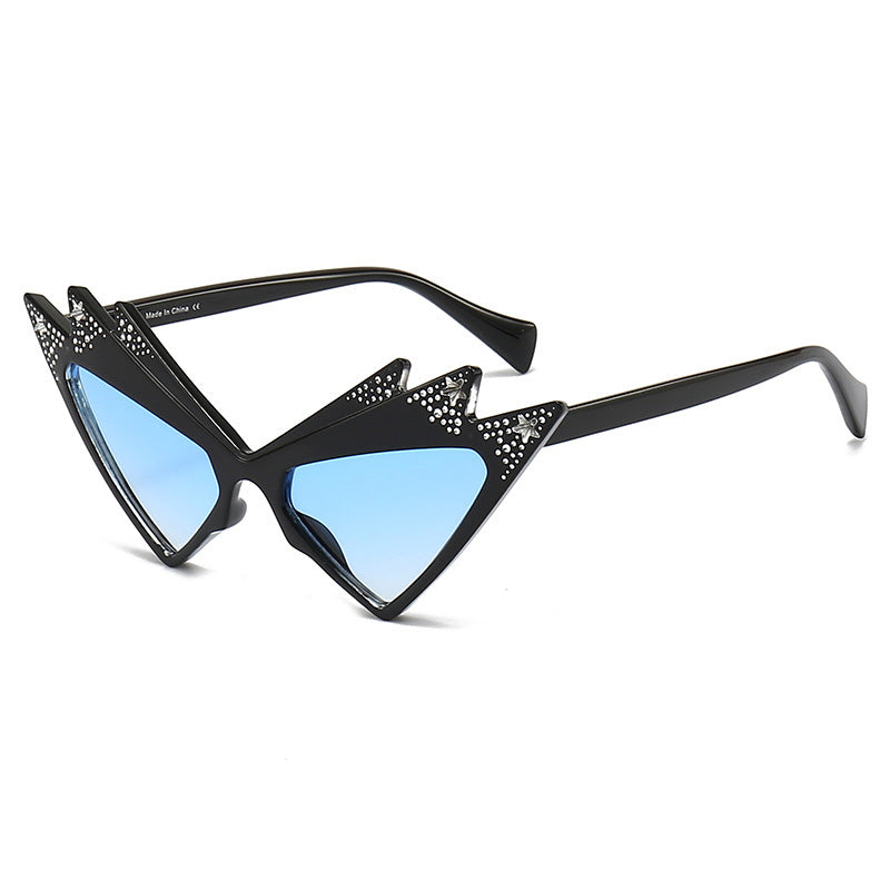 Diamond Shaped Ball Butterfly Sunglasses