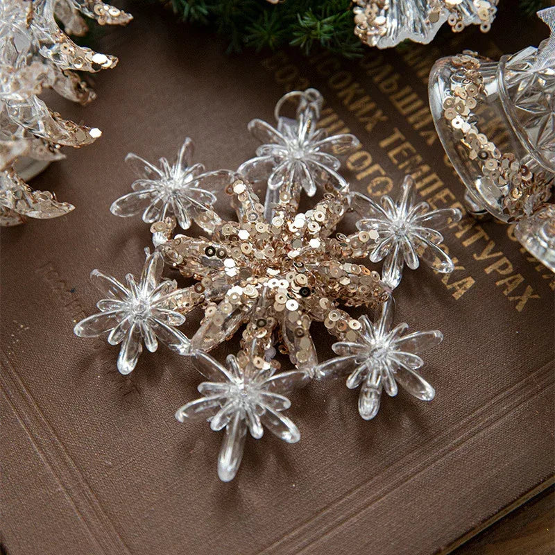 Christmas Decorations Sequins Acrylic Transparent Pendant - Viexta