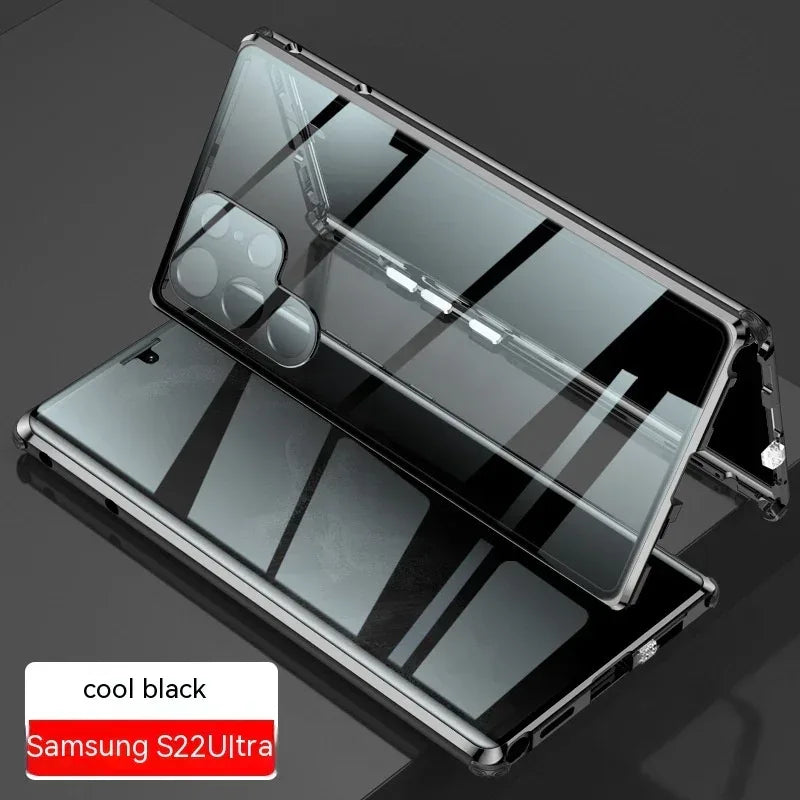 Peep-proof Mirror Magnetic Samsung S Series Phone Case - Viexta