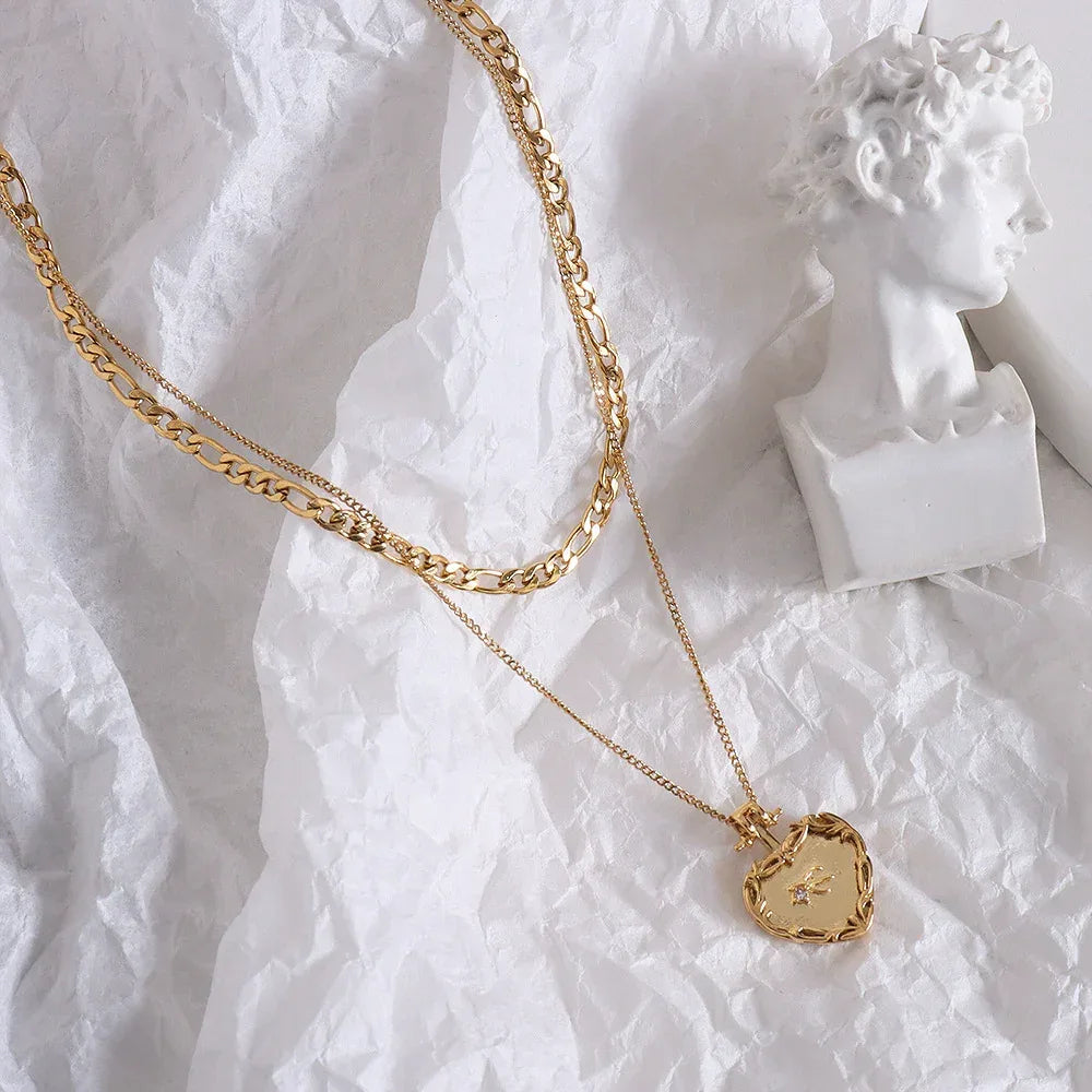 Marka Double-Layer Clavicle Chain - Viexta