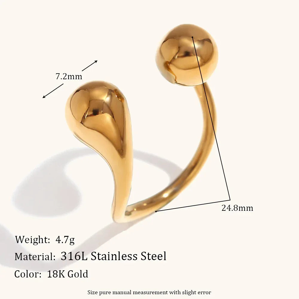 Luxe Stainless Steel 18K Water Drip Bracelet - Viexta