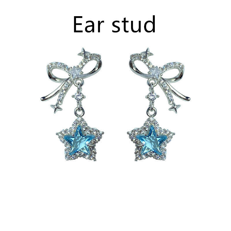 Blue Star Ear Studs