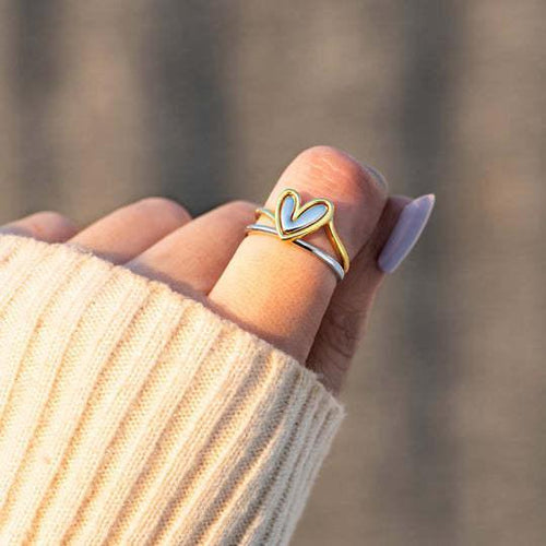 Ana Sterling Silver Love Ring - Viexta