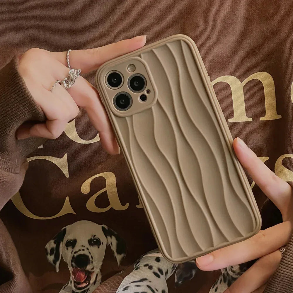milk-coffee-color-corrugated-iphone-case - Viexta