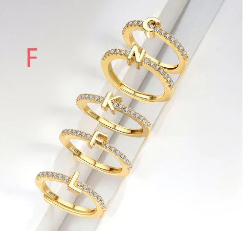 s925-sterling-silver-micro-inlaid-letters-ring - Viexta