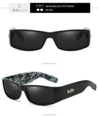 Plaid Hip Hop Fashion West Coast Polarized Sunglasses - Viexta