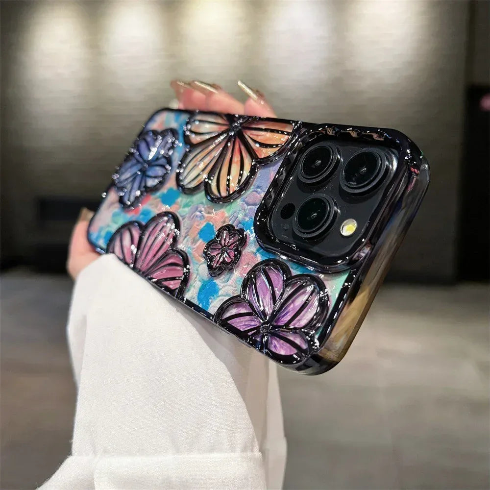 three-dimensional-flower-iphone-protective-cover - Viexta