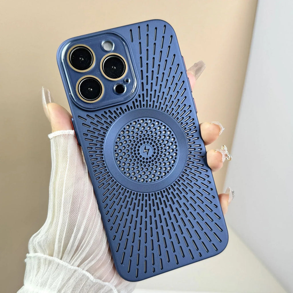Heat Dissipation Network Shell Magnetic iPhone Case - Viexta