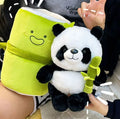 Simulated Bamboo Tube Flower Panda Pillow - Viexta