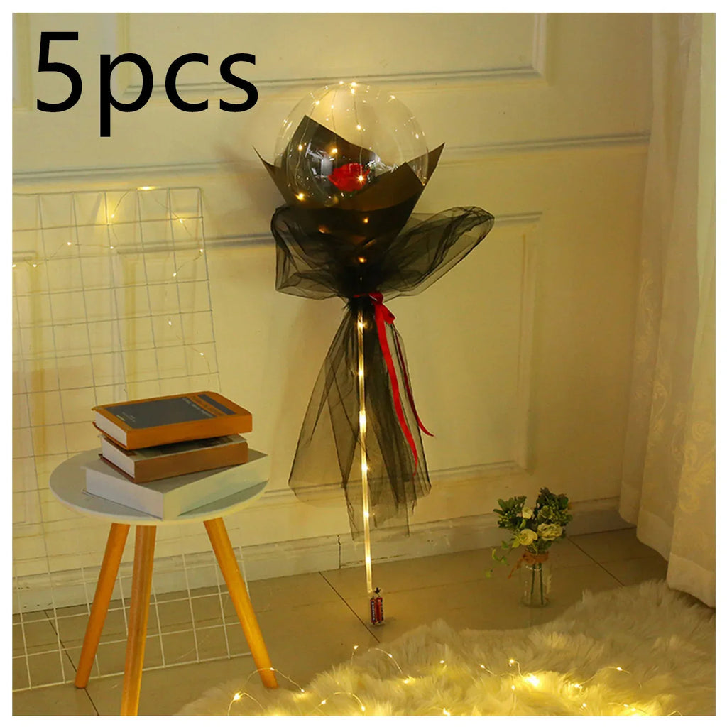 LED Luminous Balloon Rose Bouquet - Viexta