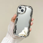 Silver Electroplated Cream Grain iPhone Case - Viexta