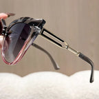 Fashionable Cat-Eye Sunglasses In Bold Contrasting Colors - Viexta