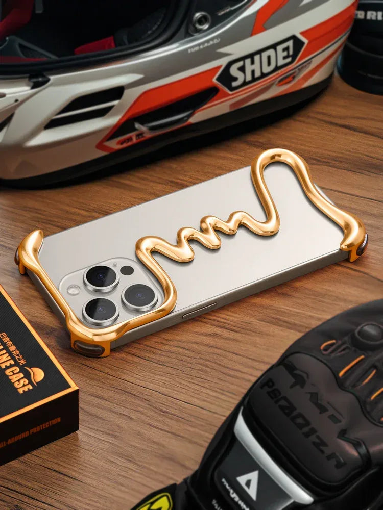 Alien Metal Frameless Skeleton iPhone Case - Viexta